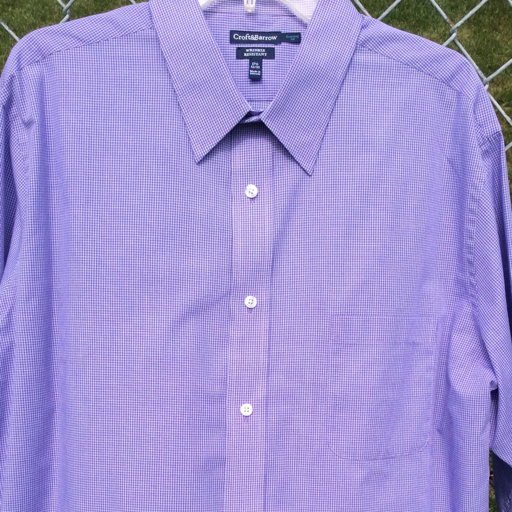 Croft & Barrow Purple 17.5 32/33 Long Sleeve Dress